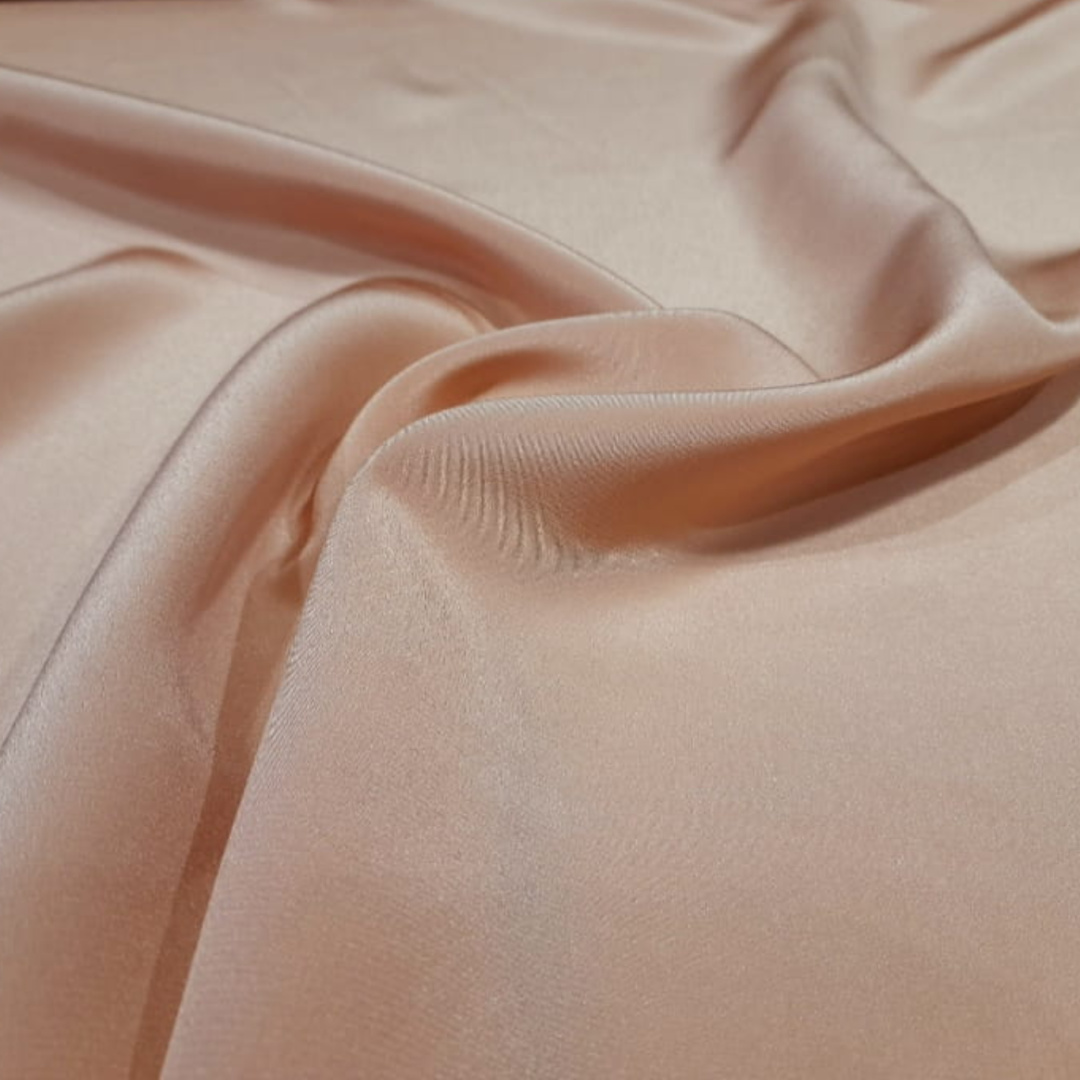 SZK-232 Rowo-zoty jedwabny szal krepa 180x45 cm SZK-232